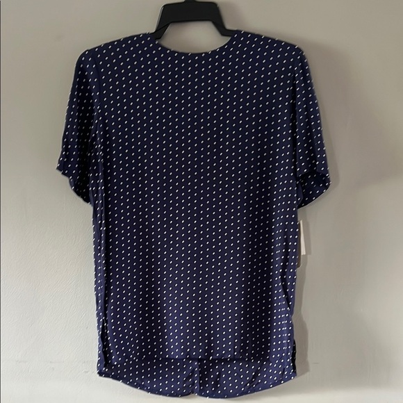 Navy Polka Dot Blouse - Picture 1 of 4